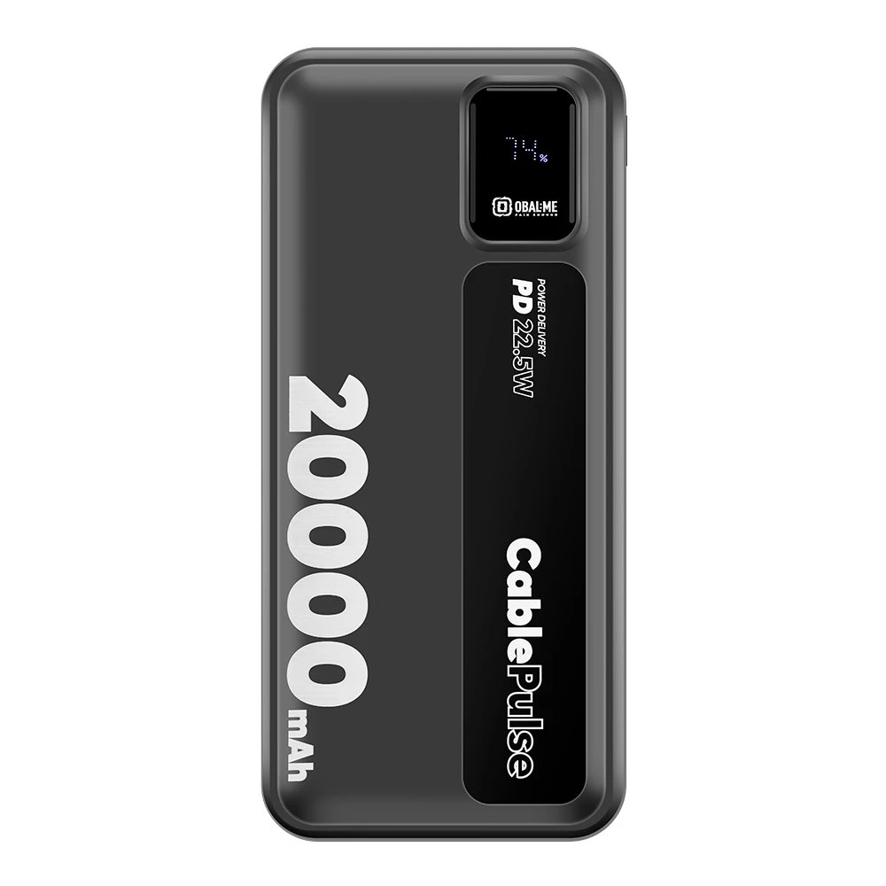 OBAL:ME CablePulse Powerbanka 20000mAh 22,5W Black