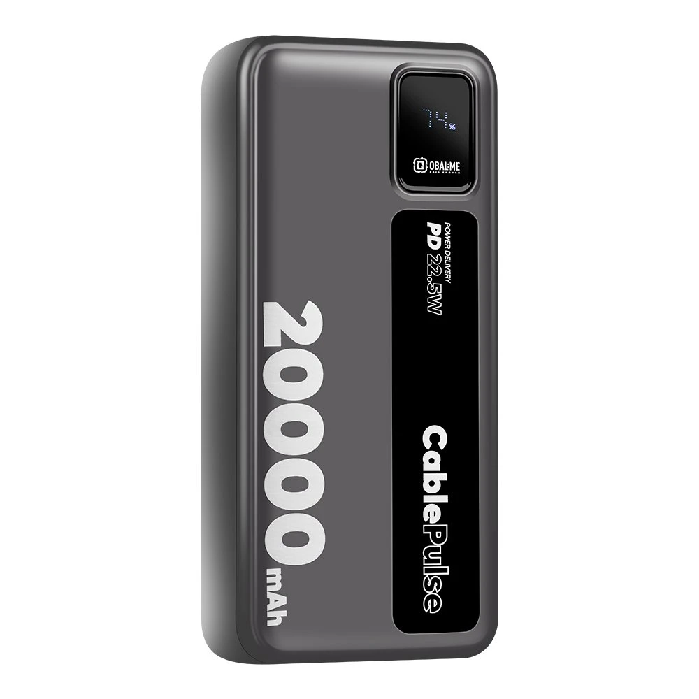 OBAL:ME CablePulse Powerbanka 20000mAh 22,5W Black