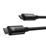 Datový kabel Baseus CAWJ040101 Tungsten Gold Fast Charging USB-C - USB-C 240W 2m, černá