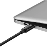 Datový kabel Baseus CAWJ040101 Tungsten Gold Fast Charging USB-C - USB-C 240W 2m, černá