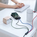 Kabel Baseus CA1T4-A01 Fast 4in1 2x Lightning, USB-C, MicroUSB 3.5A 1.2m, černá