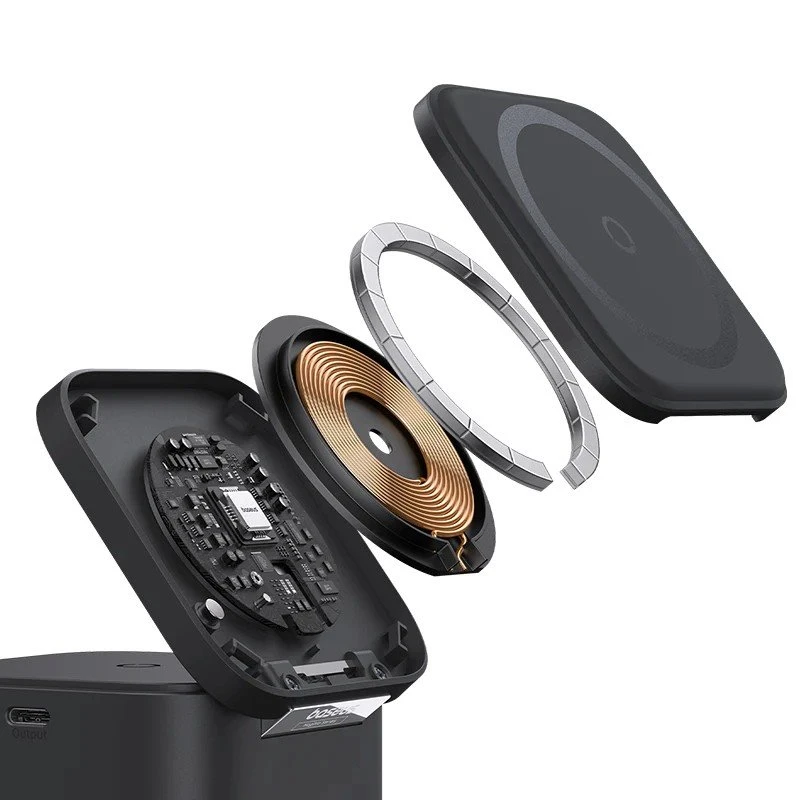 Magnetická bezdrátová nabíječka Baseus MagPro 3v1 25W Cosmic, černá