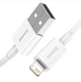 Kabel Baseus CALYS-B02 Superior Fast Charging Lightning 2.4A 1.5m, bílá
