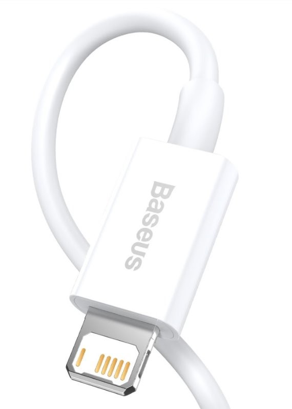 Kabel Baseus CALYS-B02 Superior Fast Charging Lightning 2.4A 1.5m, bílá