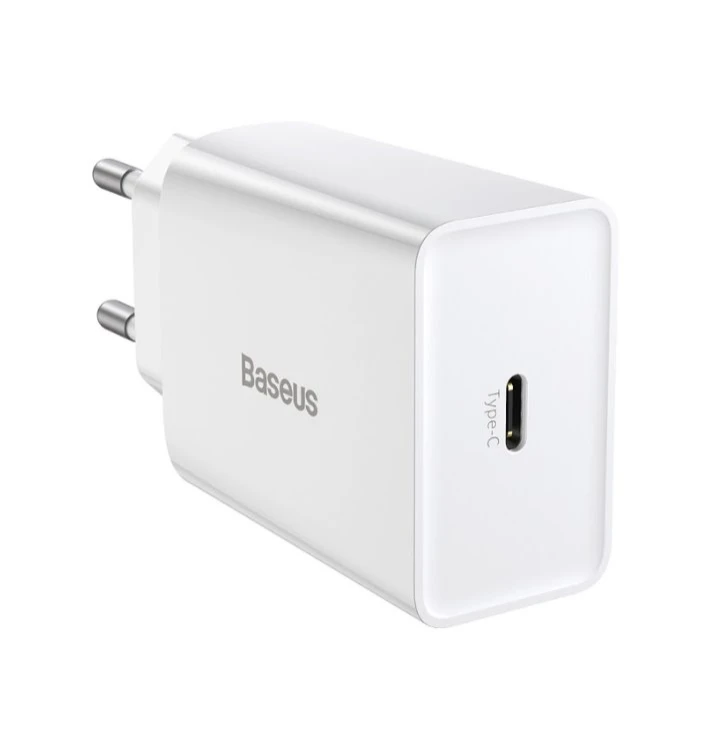 Mini nabíječka Baseus CCFS-SN02 Speed USB-C 20W, bílá