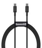 Datový kabel Baseus CATYS-C01 Superior Fast Charging USB-C - USB-C 100W 2m, černá
