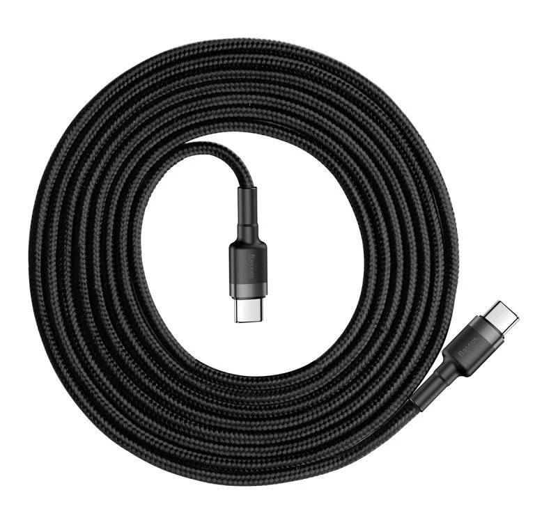 Kabel Baseus CATKLF-HG1 Cafule USB-C 60W 2m, šedá/černá