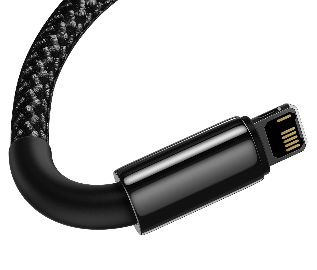 Kabel Baseus CALWJ-01 Tungsten Gold Lightning 2.4A 1m, černá