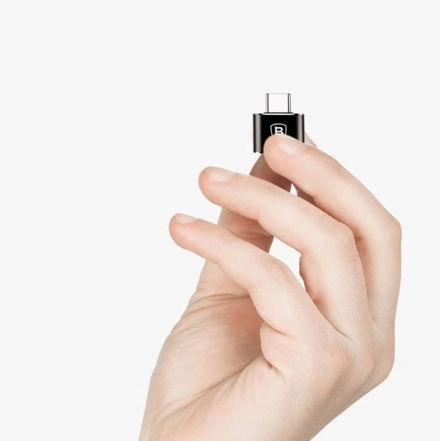 Adaptér Baseus CATOTG-01 z USB-A na USB-C, černá 