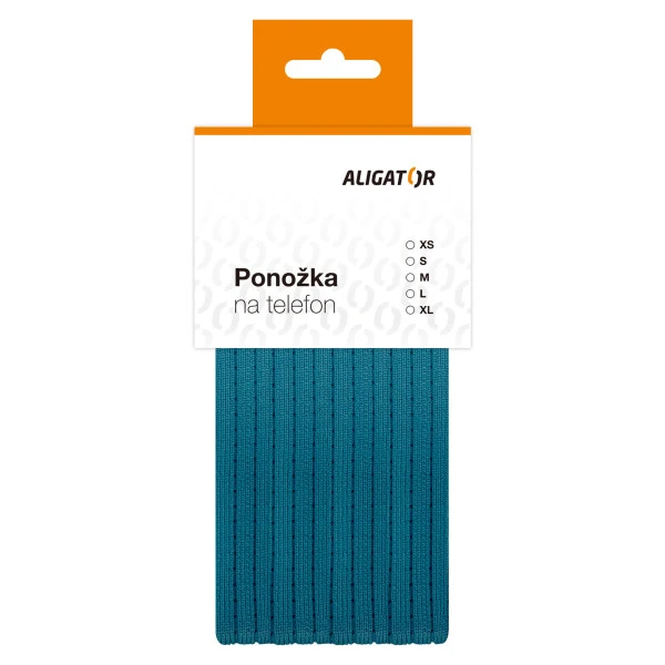Ponožka na telefon L, tyrkysová