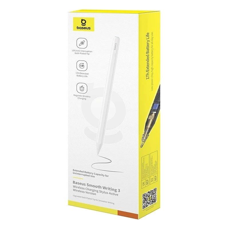 Bezdrátové nabíjení Baseus Smooth Writing 3 Active Stylus Moon, bílá