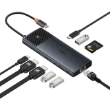 Dokovací stanice Baseus Metal Gleam II Series 10v1 USB-C HUB Cosmic, černá
