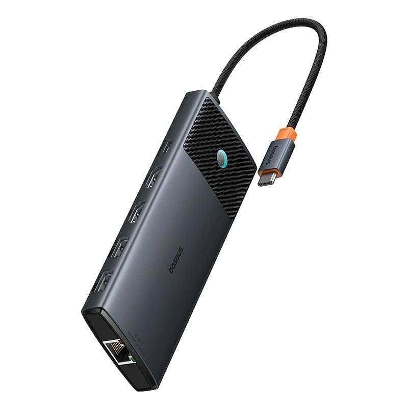 Dokovací stanice Baseus Metal Gleam II Series 10v1 USB-C HUB Cosmic, černá