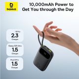 Powerbanka Baseus EnerFill FC31 Qpow 3 10000mAh, 22,5W, s kabelem USB-C a Lightning, černá