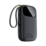 Powerbanka Baseus EnerFill FC31 Qpow 3 10000mAh, 22,5W, s kabelem USB-C a Lightning, černá