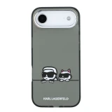 Karl Lagerfeld IML K&CH Heads Logo MagSafe Zadní Kryt pro iPhone Air Black