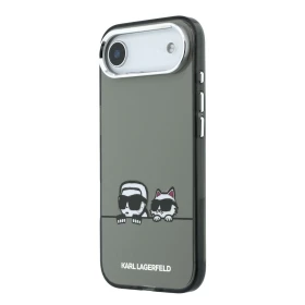 Karl Lagerfeld IML K&CH Heads Logo MagSafe Zadní Kryt pro iPhone Air Black