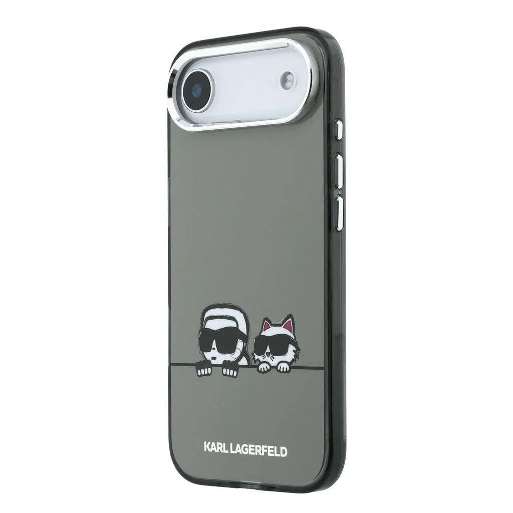 Karl Lagerfeld IML K&CH Heads Logo MagSafe Zadní Kryt pro iPhone Air Black