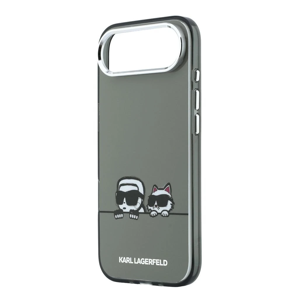 Karl Lagerfeld IML K&CH Heads Logo MagSafe Zadní Kryt pro iPhone Air Black