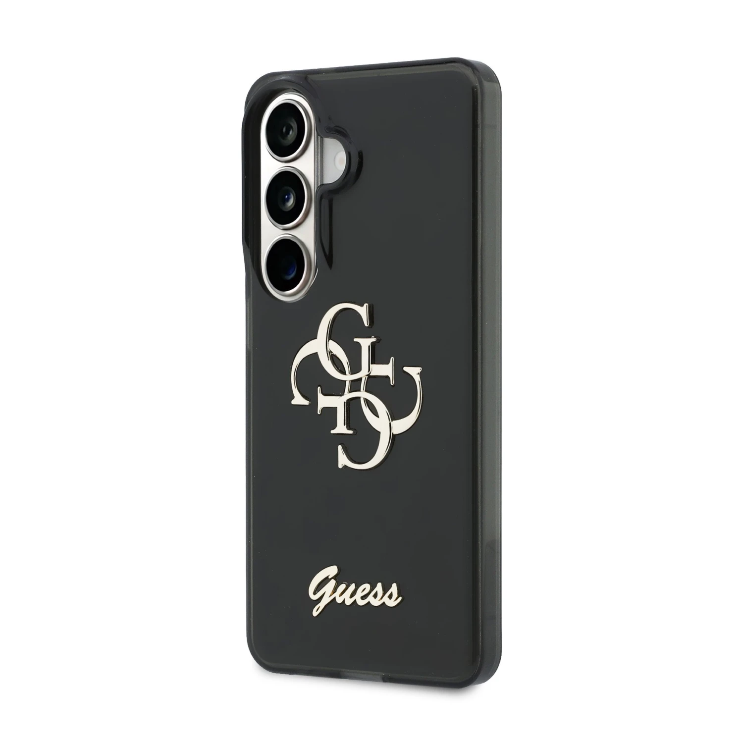 Guess IML 4G Script Metal Logo Zadní Kryt pro Samsung Galaxy 26 Black