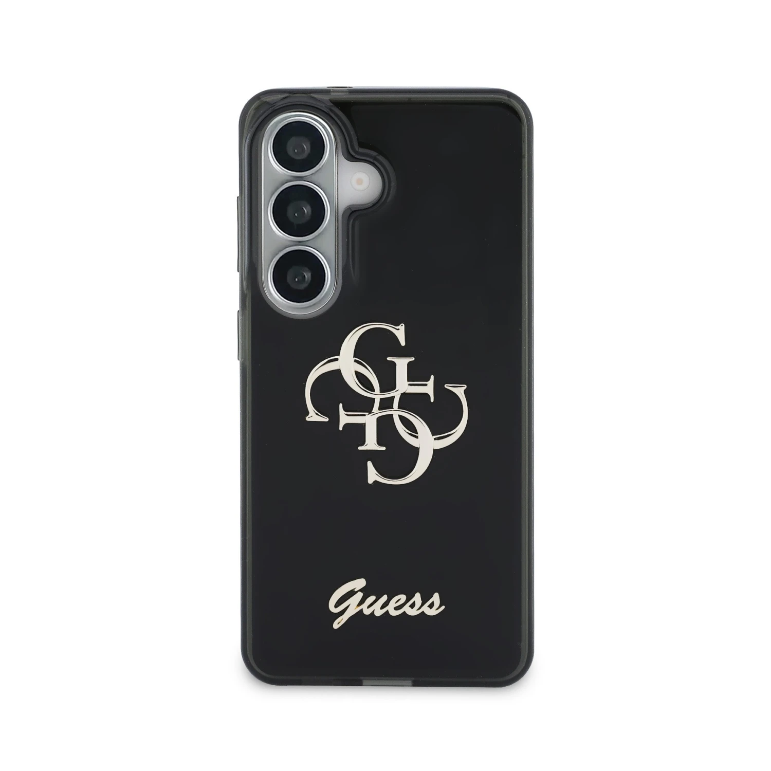 Guess IML 4G Script Metal Logo Zadní Kryt pro Samsung Galaxy 26 Black