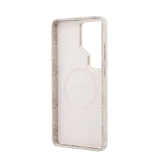 Guess PU 4G Script Metal Logo Magnetic Zadní Kryt pro Samsung Galaxy S26 Ultra Pink