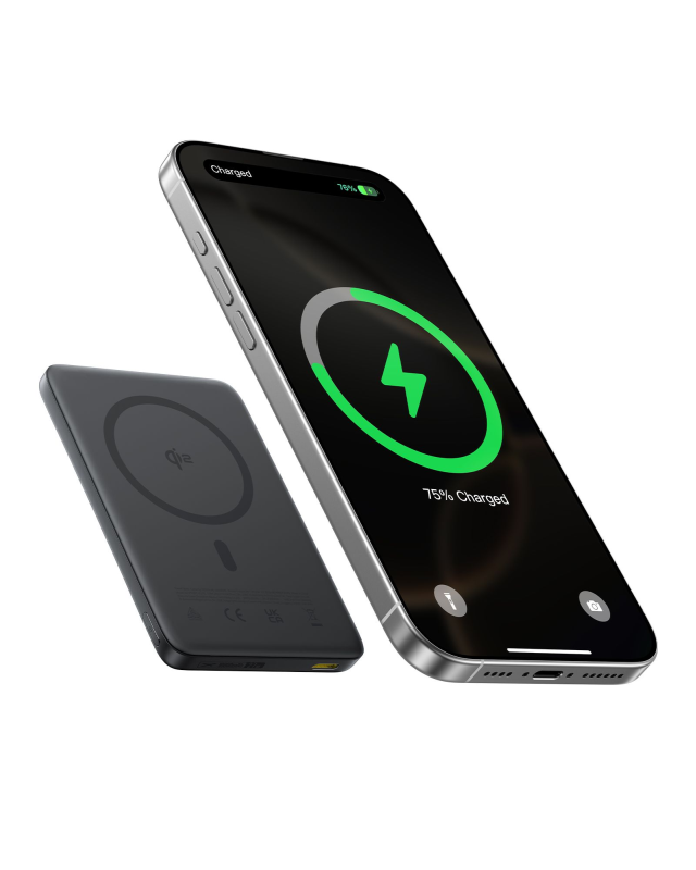 Bezdrátová powerbanka Baseus AM41 Qi2 10000mAh, 27W, černá