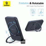 Bezdrátová powerbanka Baseus PicoGo Qi2 5000mAh, 20W, černá