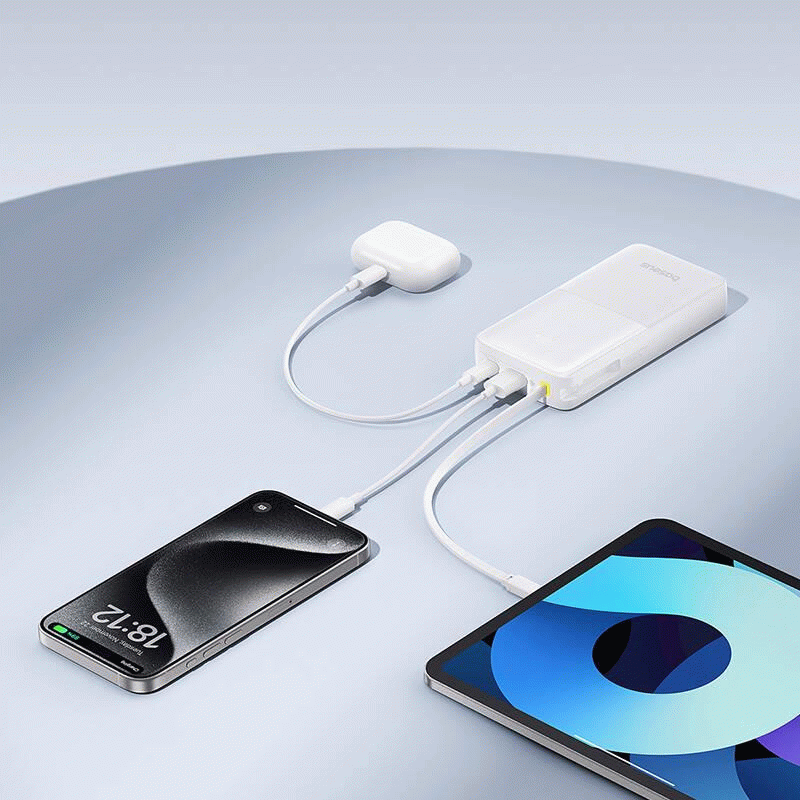 Powerbanka Baseus Bipow 2 20000mAh, 20W, bílá