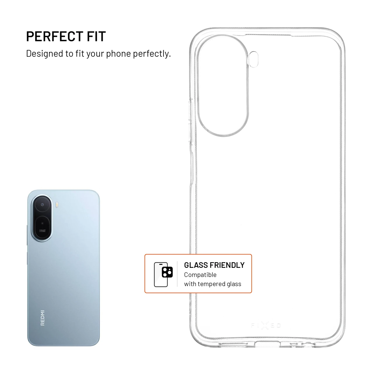 TPU gelový kryt FIXED Story AntiUV pro Xiaomi Redmi A7 Pro 4G, čirý