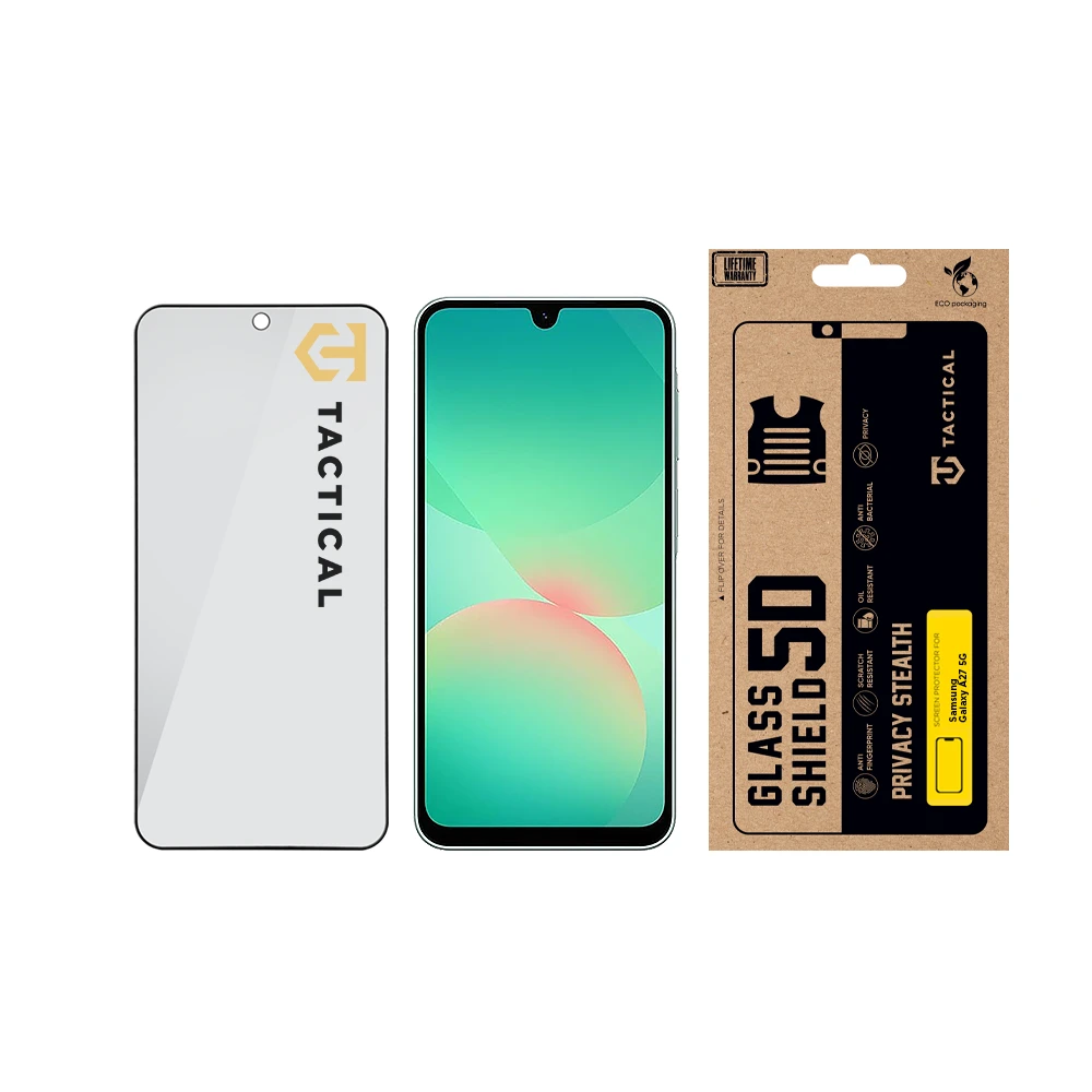 Tactical Glass Shield Privacy Stealth 5D sklo pro Samsung Galaxy A27 5G Black