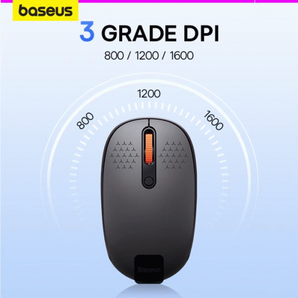 Bezdrátová myš Baseus F01B Tri-mode, šedá