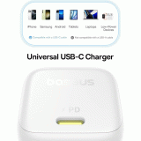 Nabíječka do sítě Baseus PicoGo 45W, 1xUSB-C, bílá
