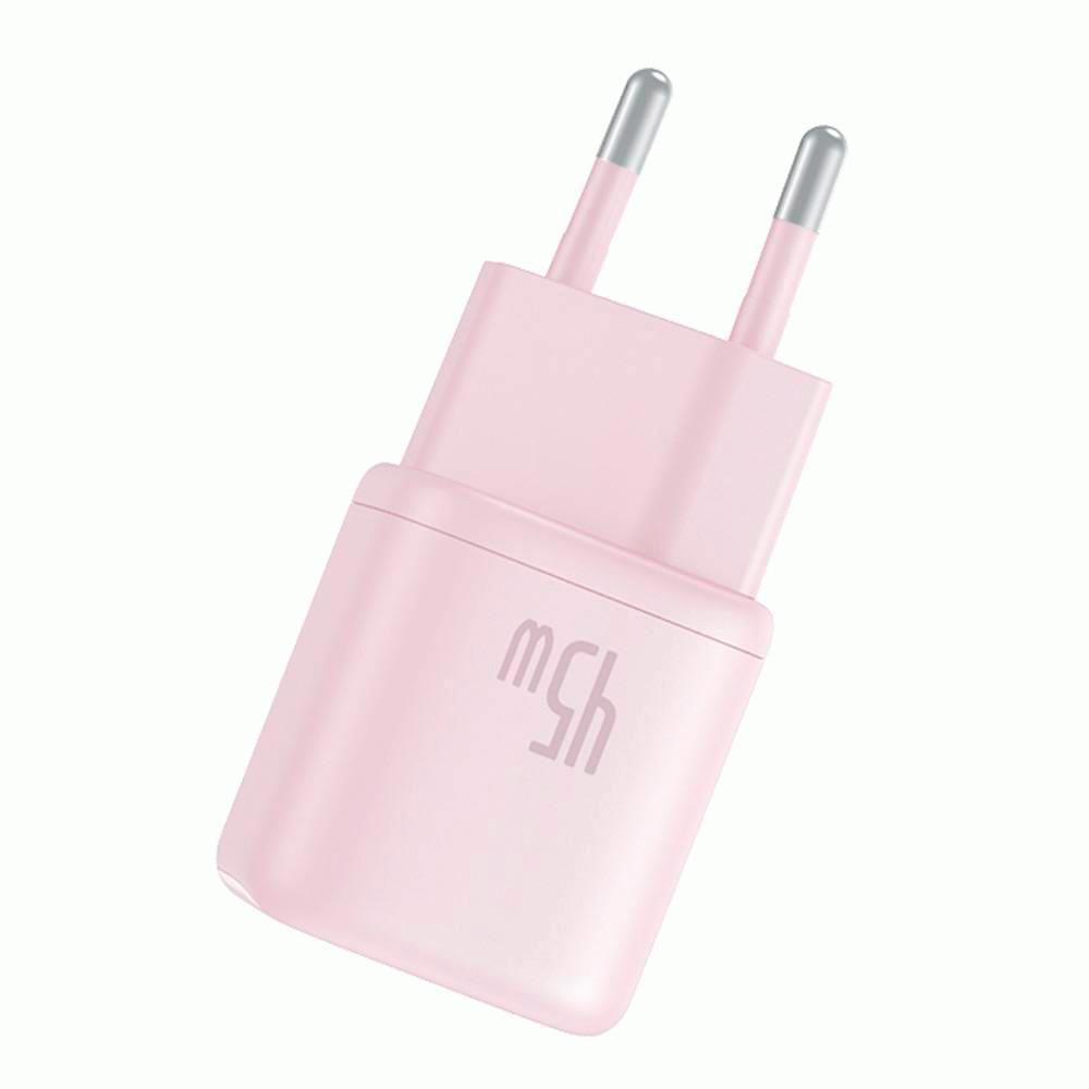Nabíječka do sítě Baseus PicoGo 45W, 1xUSB-C, růžová