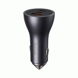 Nabíječka do auta Baseus Magic 65W 1x USB, 2x USB-C, černá