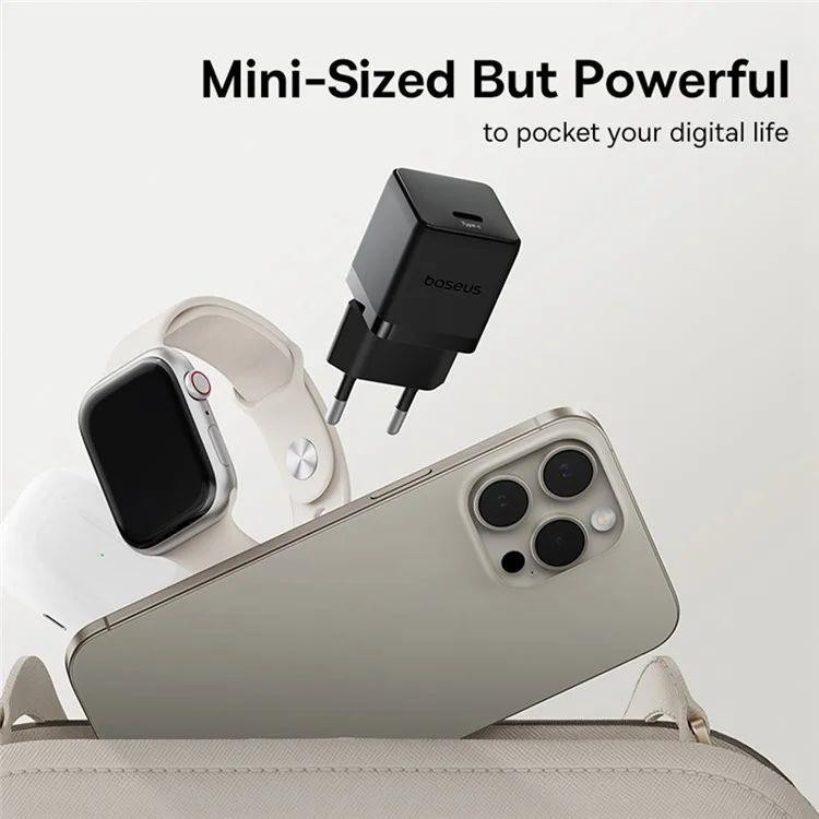 Nabíječka do sítě Baseus Palm 30W, 1xUSB-C, černá