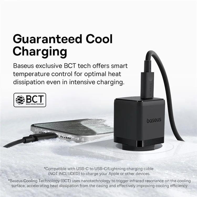 Nabíječka do sítě Baseus Palm 30W, 1xUSB-C, černá