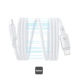 Magnetický kabel Baseus PicoGo USB-C/USB-C 1m 240W, bílá