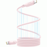 Magnetický kabel Baseus PicoGo USB-C/USB-C 1m 240W, růžová