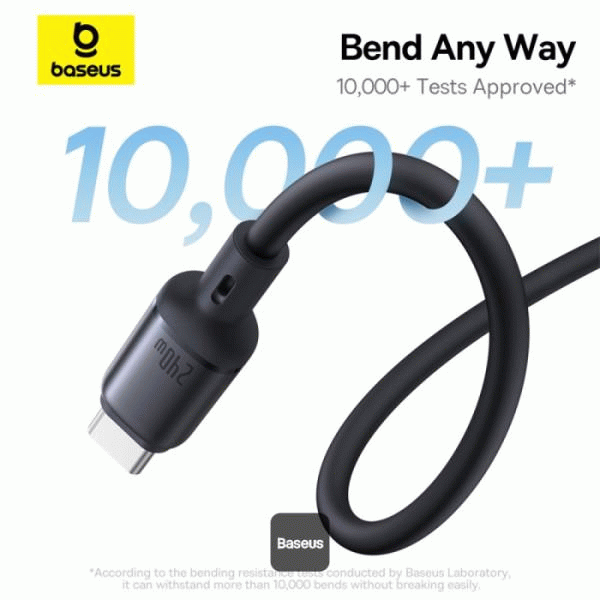 Magnetický kabel Baseus PicoGo USB-C/USB-C 1m 240W, černá