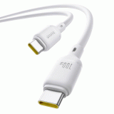 Kabel Baseus Silky USB-C/USB-C 1m 100W, bílá