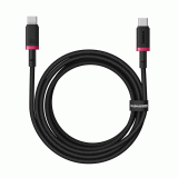 Kabel Baseus Dura USB-C/USB-C 2m 100W, červeno/černá