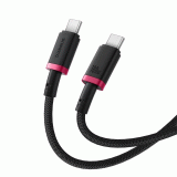 Kabel Baseus Dura USB-C/USB-C 2m 100W, červeno/černá
