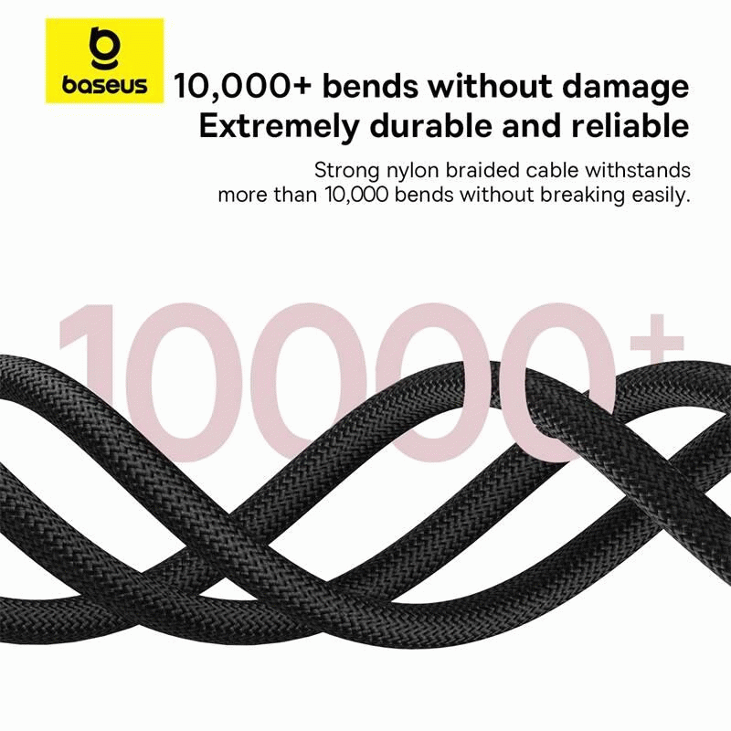 Kabel Baseus Dura USB-C/USB-C 2m 100W, červeno/černá