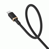 Kabel Baseus Dura USB-C/USB-C 2m 100W, černá/zlatá
