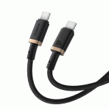 Kabel Baseus Dura USB-C/USB-C 2m 100W, černá/zlatá