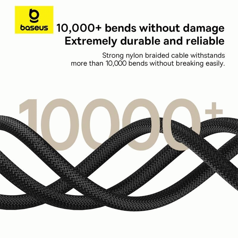 Kabel Baseus Dura USB-C/USB-C 2m 100W, černá/zlatá