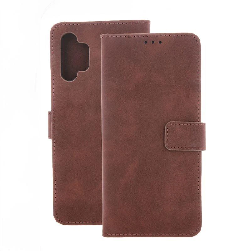 Flipové pouzdro Smart Velvet pro Xiaomi Redmi Note 15 Pro Plus 5G, hnědá