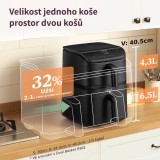 Cosori Turbo Tower 10,8 L, keramika, černá