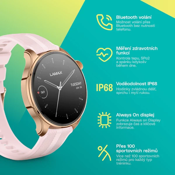 LAMAX Prism AMOLED Rose Gold
